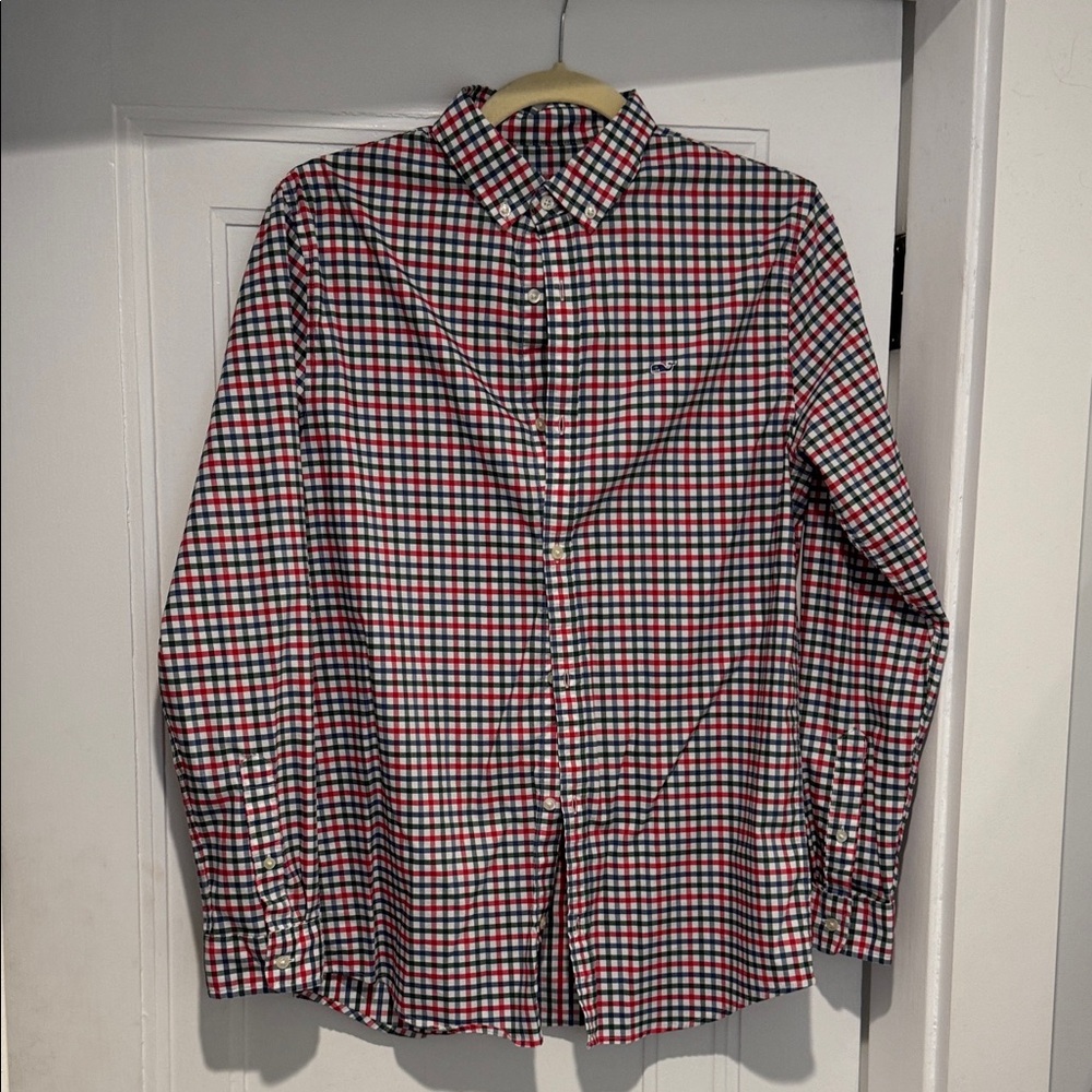 Vineyard Vines holiday plaid Button Down Shirt